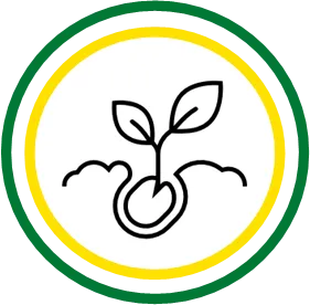 icon of seed in green and yellow circles